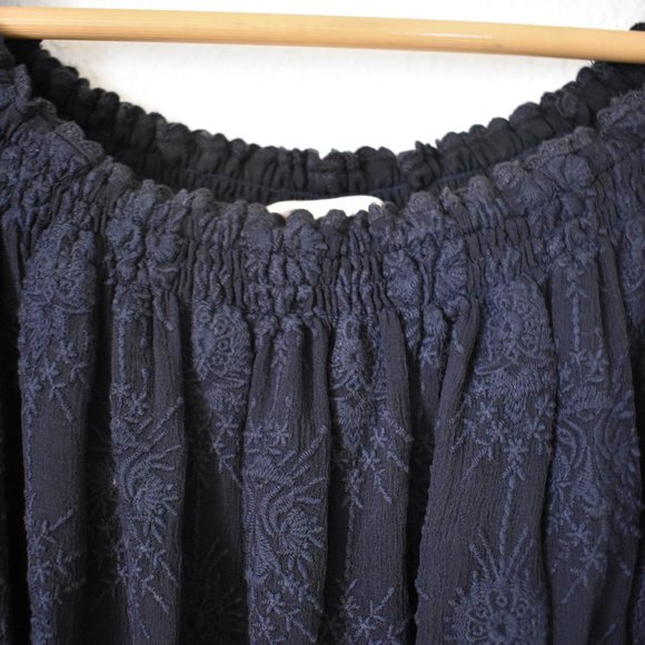 Rebecca Taylor Selina Silk Embroidered Off-the-Shoulder Dress - Picture 6 of 15